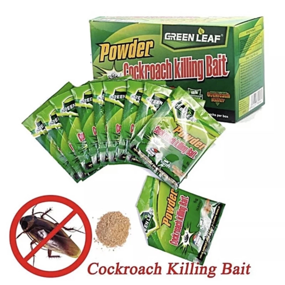 Green Leaf Powder Cockroach Killer Killing Bait Pest Control Ubat Lipas ...
