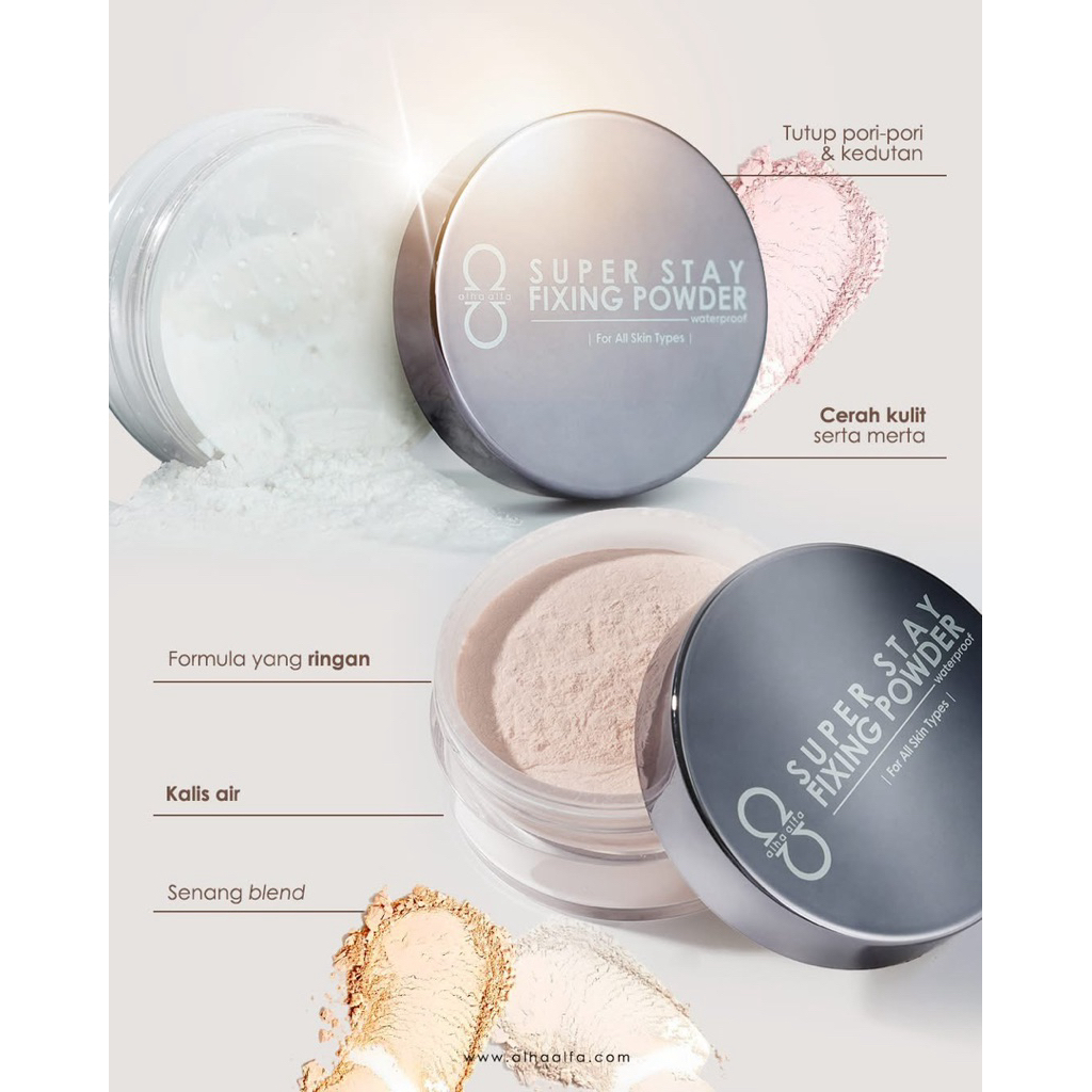 ALHA ALFA SUPER STAY FIXING POWDER (LOOSE POWDER) | Shopee Malaysia