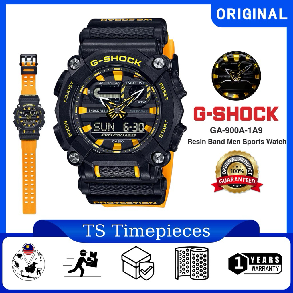 Gold Casio Gshock Ga 900 G SHOCK GA-900A Sports Watch GA-900A