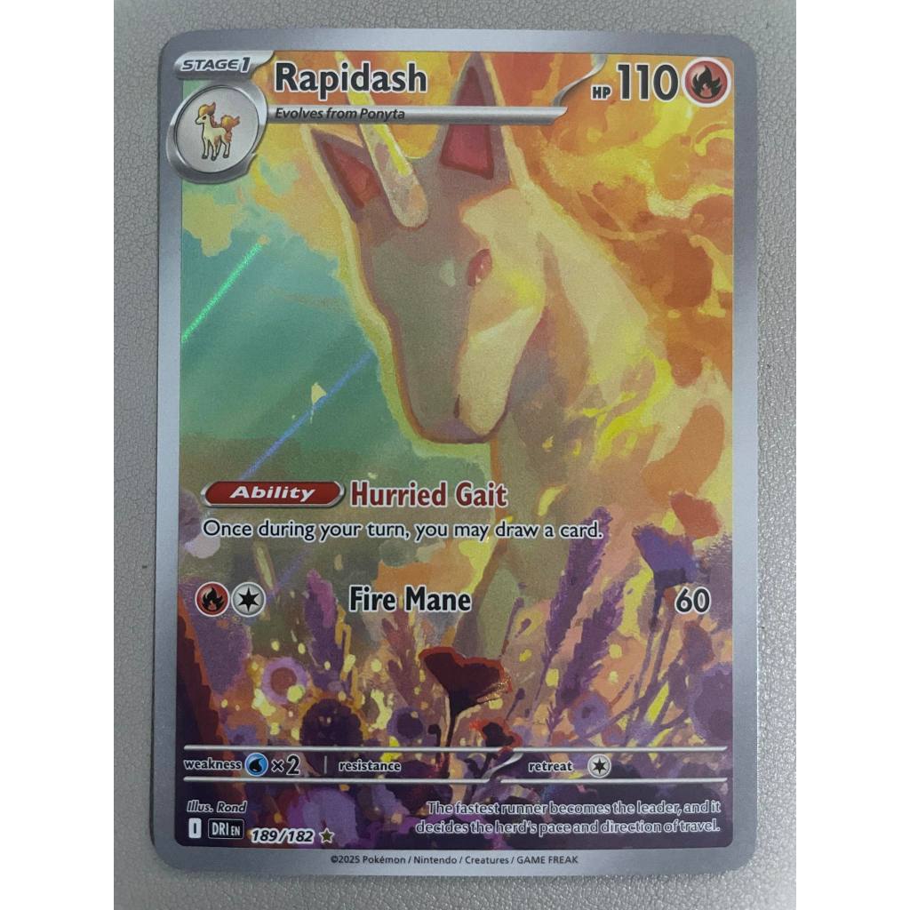 Pokemon PTCG SV10 Destined Rivals - 189/182 Rapidash (Illustration Rare ...