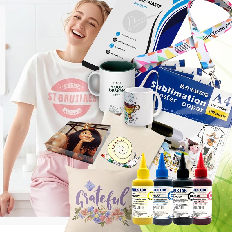 Sublimation Ink & Print Materials Printing Package - Ready for Use In ...