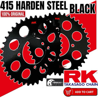 100% ORIGINAL RK 415 4 HOLE 6 HOLE SPROCKET SPOKET HITAM SPOKET CHAIN ...