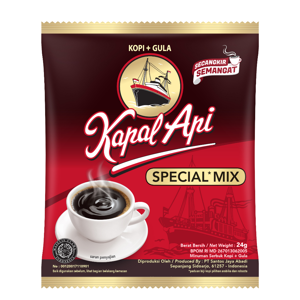 KAPAL API KOPI CAMPURAN HALUS HALAL | Shopee Malaysia