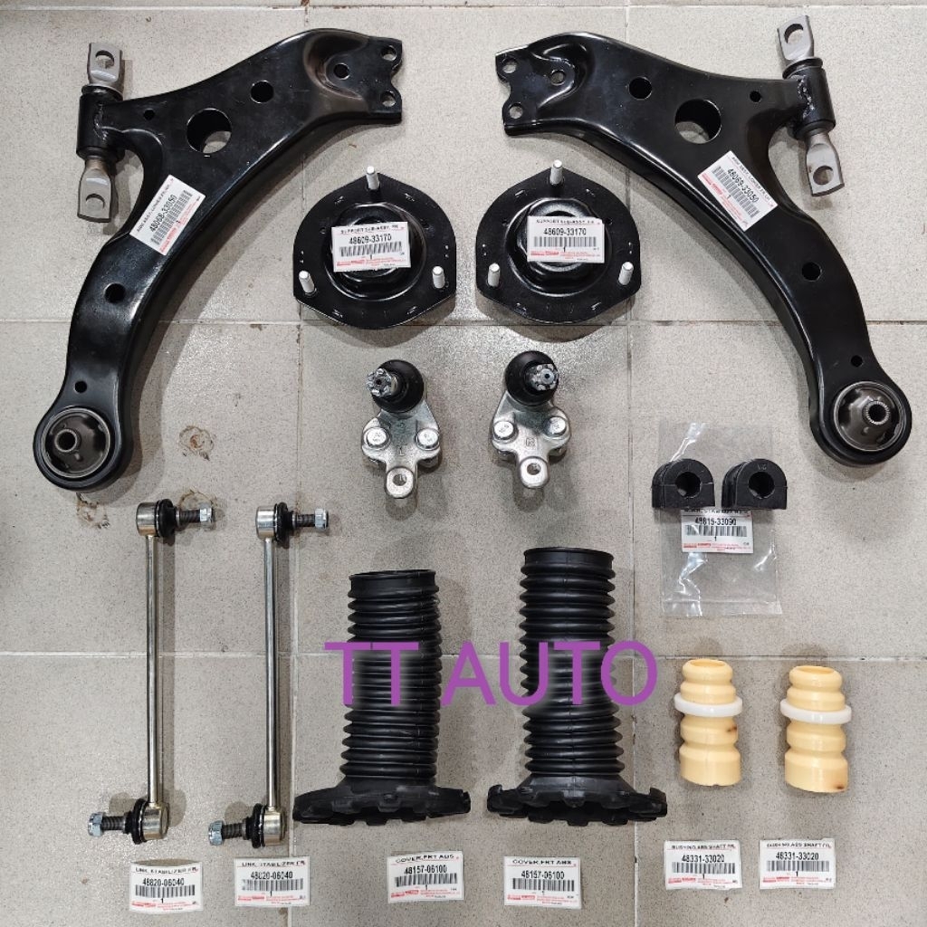 (14PC)TOYOTA CAMRY ACV30 ACV40 ESTIMA ACR30 SUSPENSION ARM SET / TIE ...