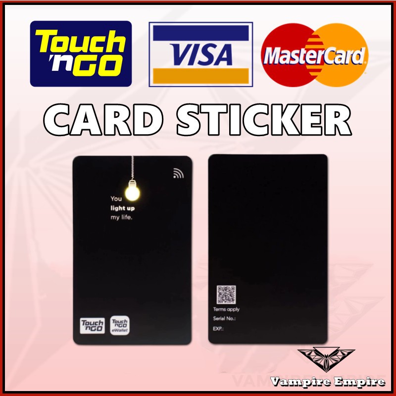 Sticker TNG Black LED Card for Touch n Go Card Sticker Cover TNG ...