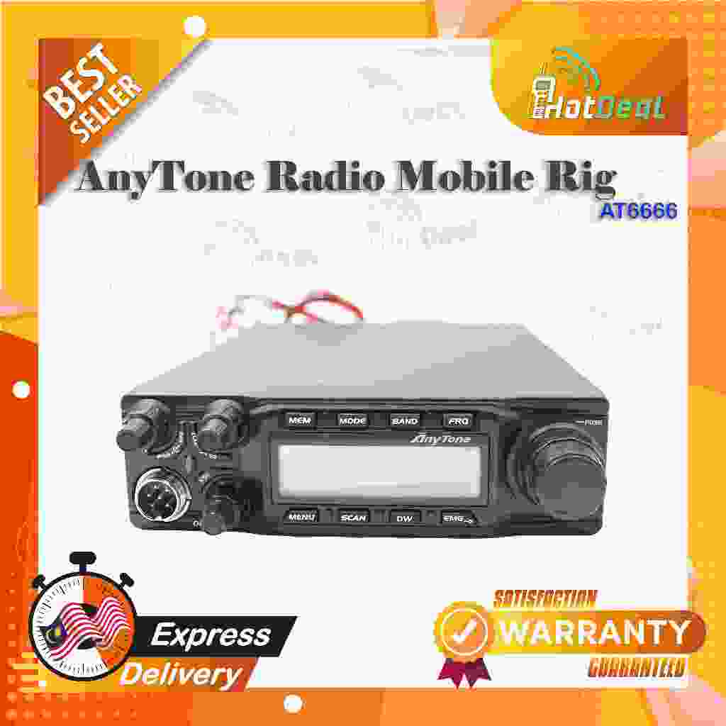 Mobile rig Anytone at6666 10meter band 60watt radio | Shopee Malaysia