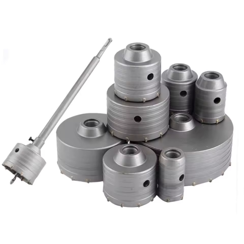 TUNEZ TCT Concrete Hole Saw Core 120-160mm Cutter Drill Bit Set Heavy ...