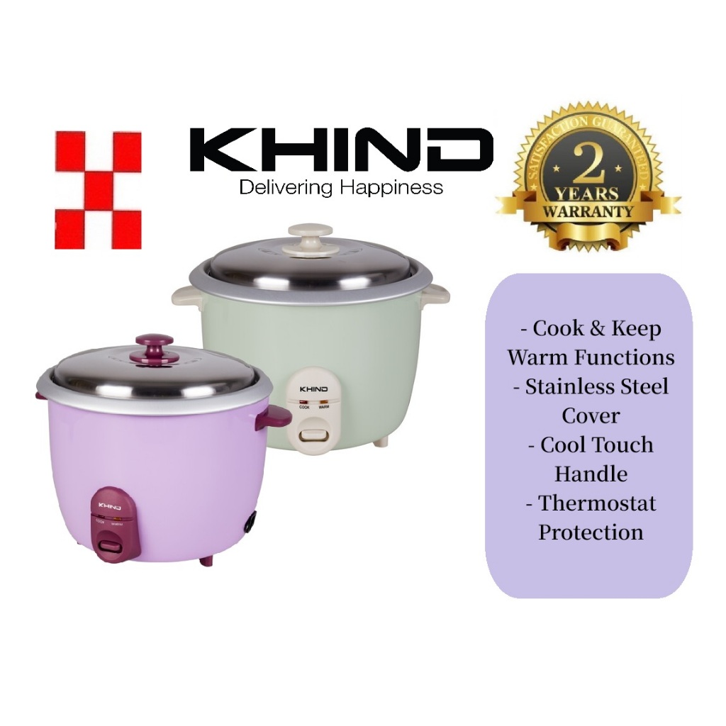 Khind Rice Cooker Periuk Nasi 电饭锅 RC718 (1.8L) / RC728 (2.8L) | Shopee ...
