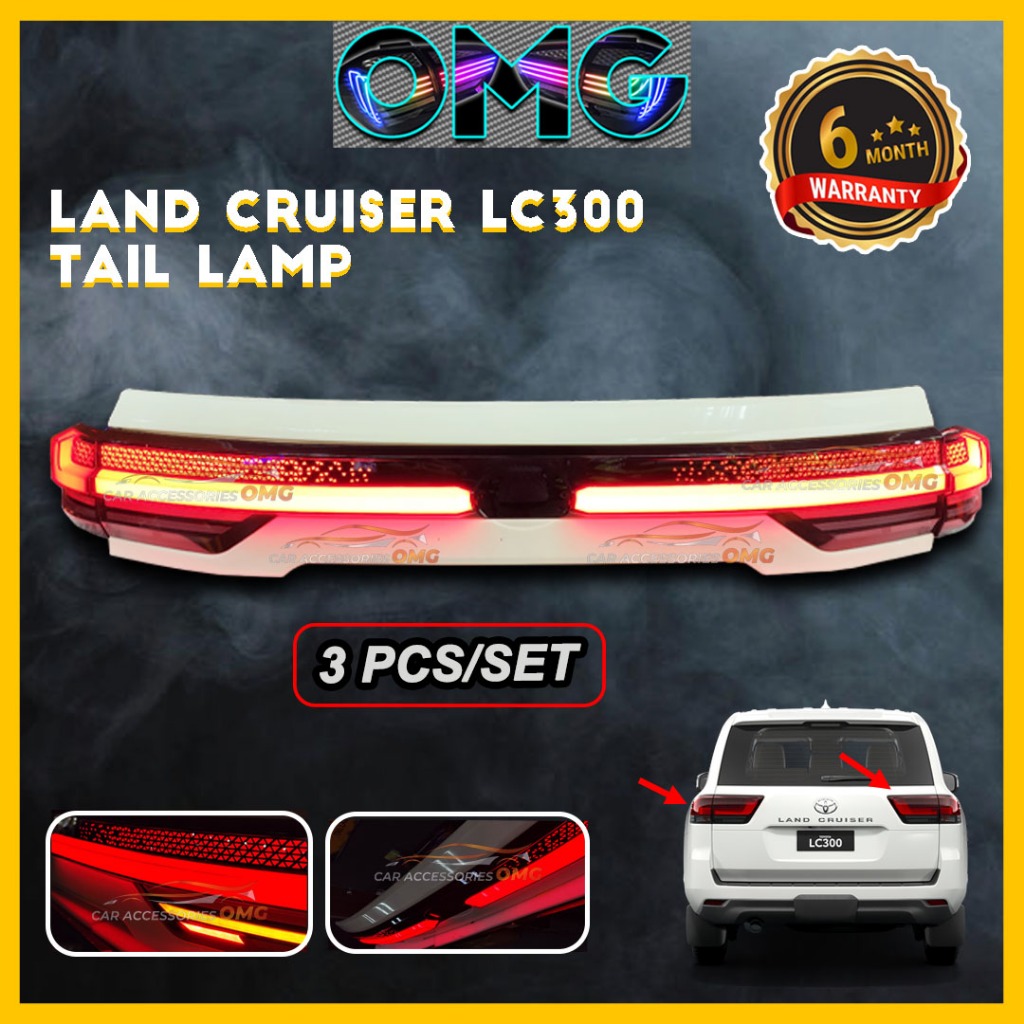 Toyota Land Cruiser LC300 Tail Lamp 2022 - 2023 Dynamic Led Rear Lamp ...