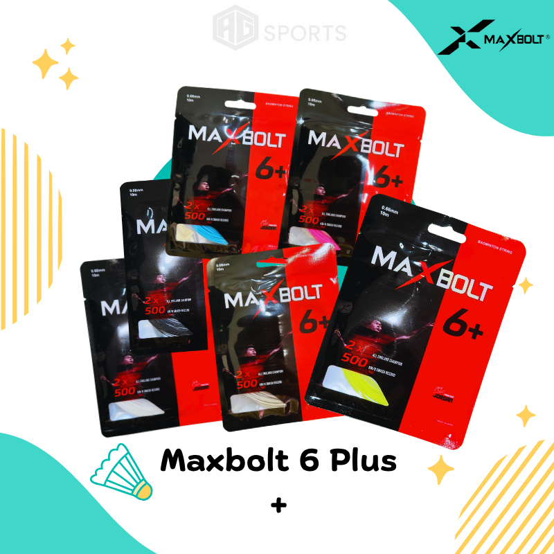 Maxbolt 6+ plus Badminton String Made in Japan (100% Original) | Shopee ...
