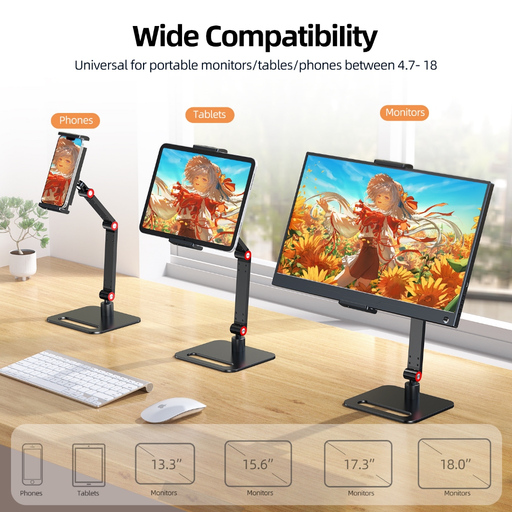 [Local delivery] Portable monitor desktop stand Tablet stand 360 ...