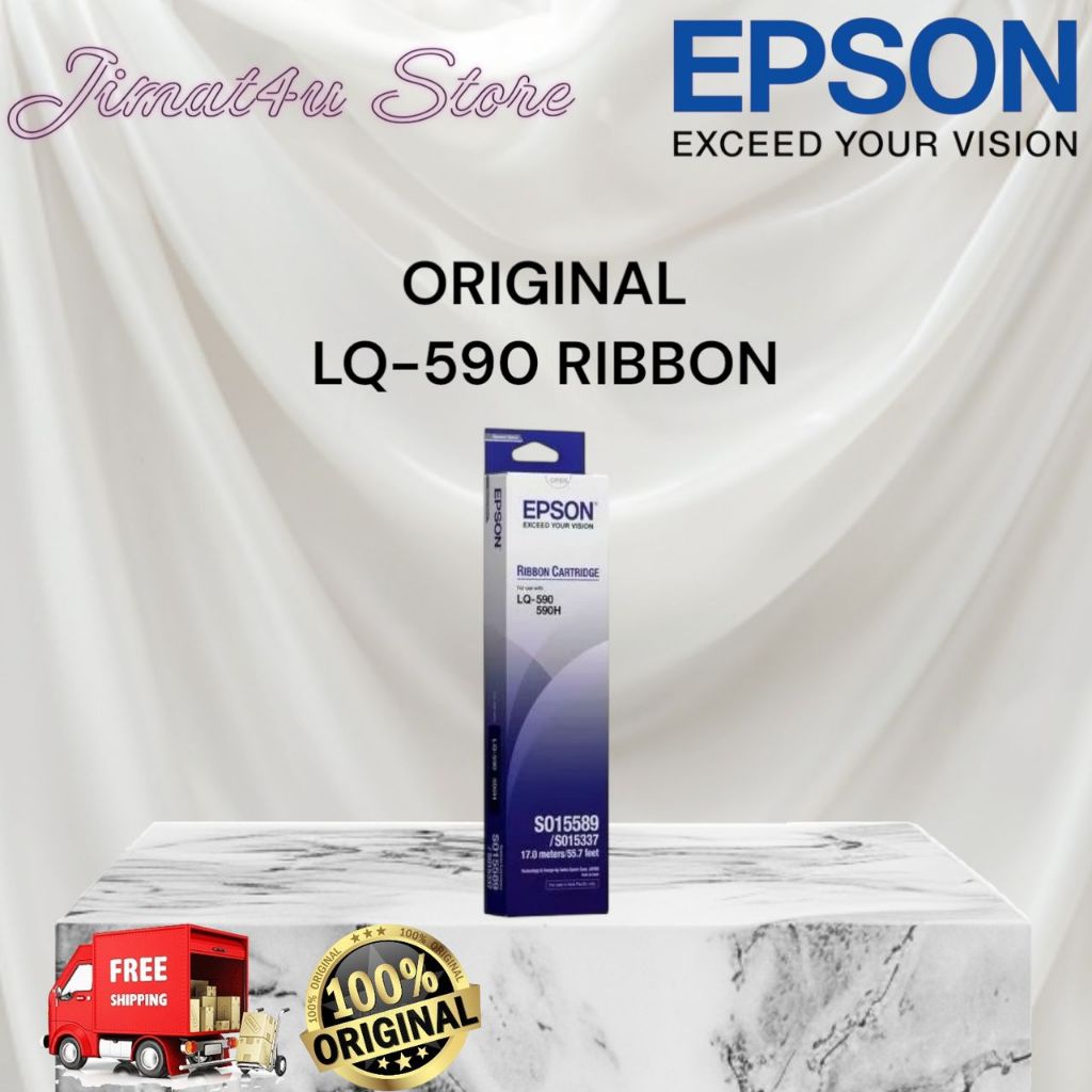 GENUINE EPSON ORIGINAL LQ-590 LQ590 S015341 RIBBON CARTRIDGE | Shopee ...