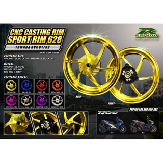Yamaha NVX V1/V2 Rapido CNC CASTING RIM SPORT RIM 628 (F-2.50-14 R-3.50 ...