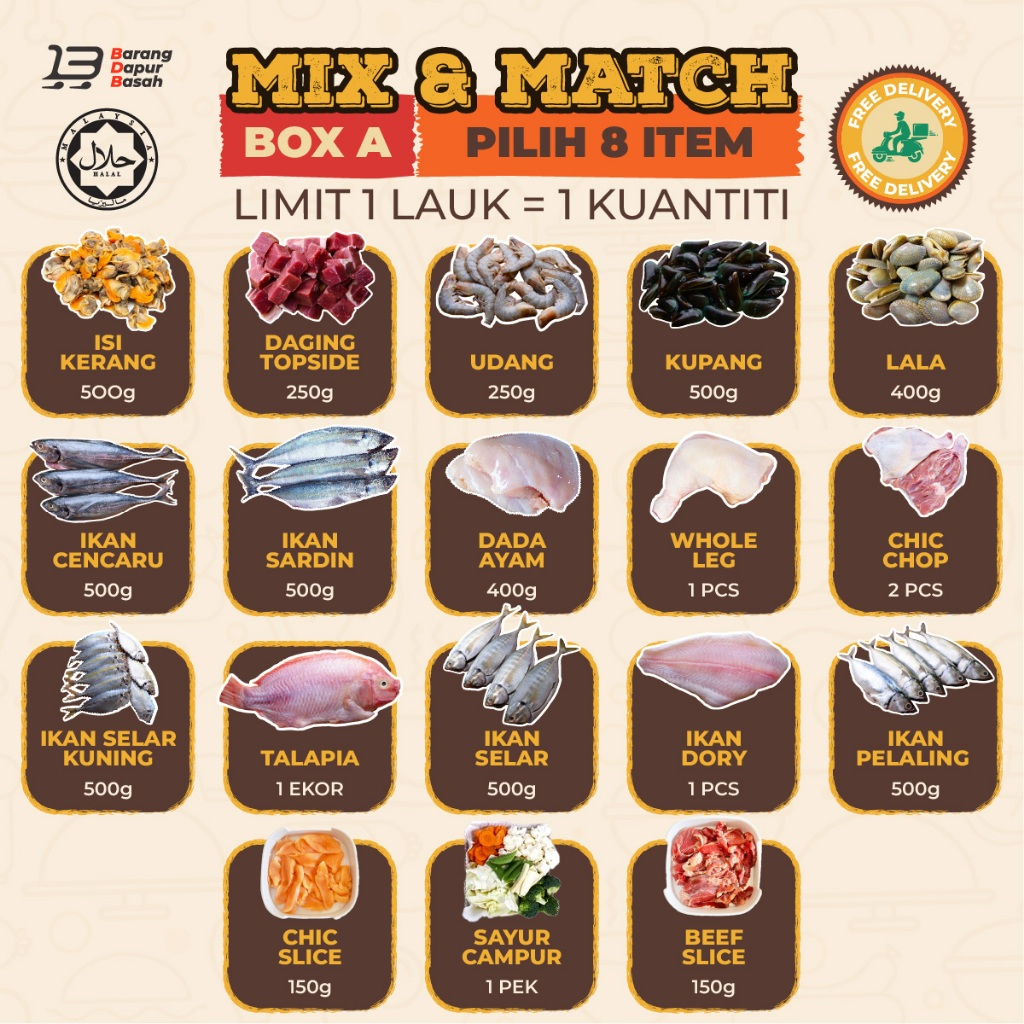 [S11] 12.12 KOMBO MIX & MATCH | FREE DELIVERY FOR NORMAL DELIVERY ...