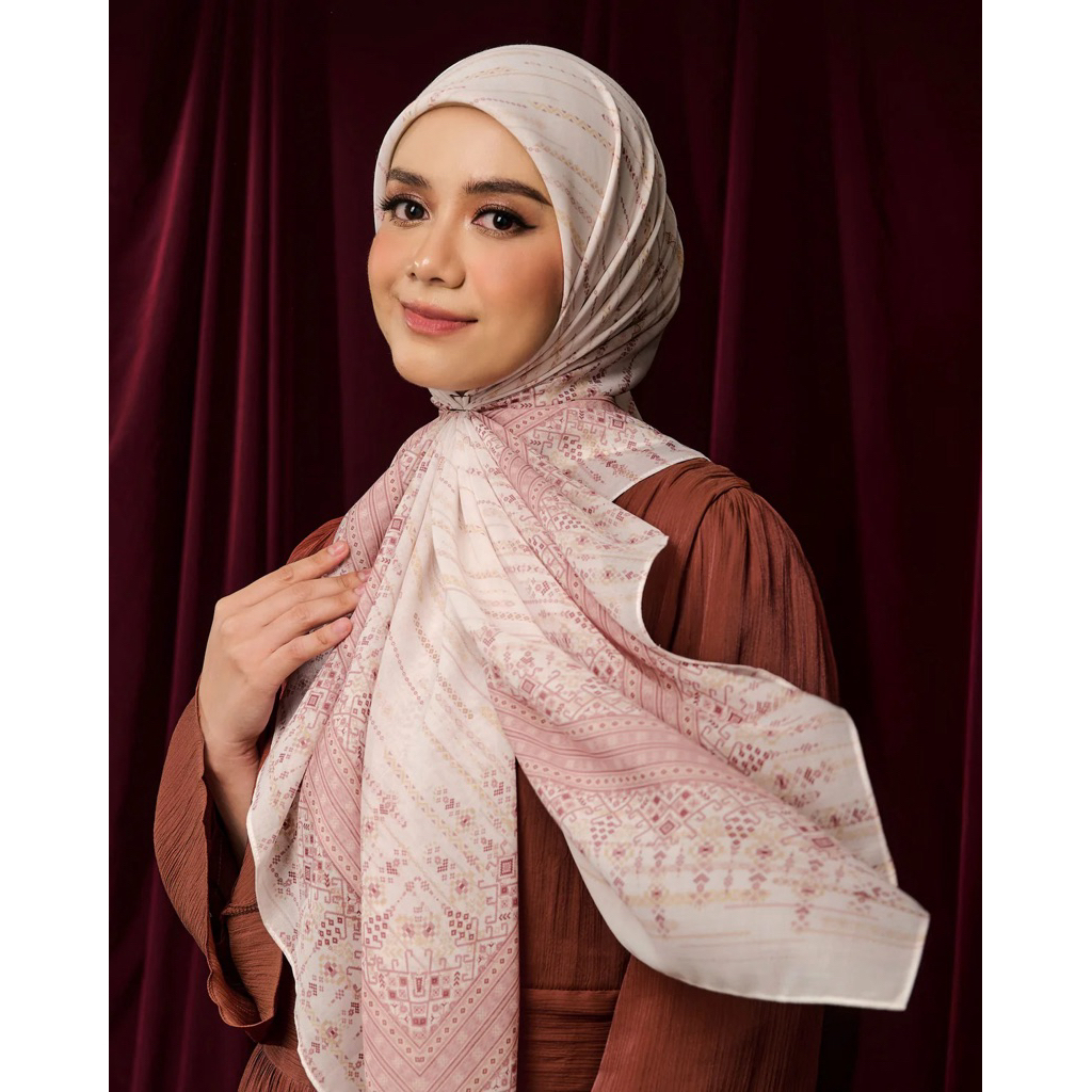 TUDUNGRUFFLE KAFFIYEH / TATREEZ / ANIESHA 🇵🇸🇹🇷 ~ Printed Voile Square ~ Premium Cotton Voile