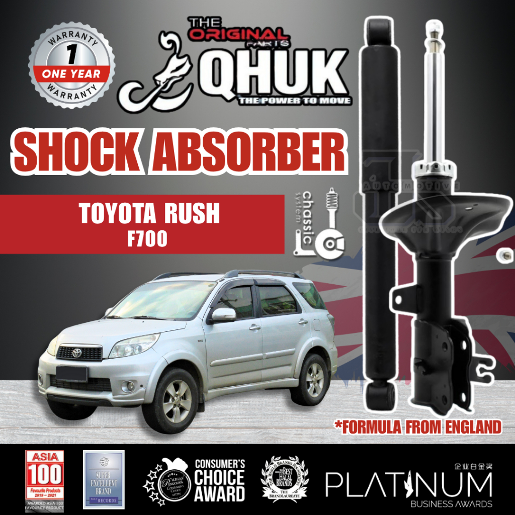 QHUK ORIGINAL TOYOTA RUSH F700 /PERODUA NAUTIGA Shock Absorber FRONT ...