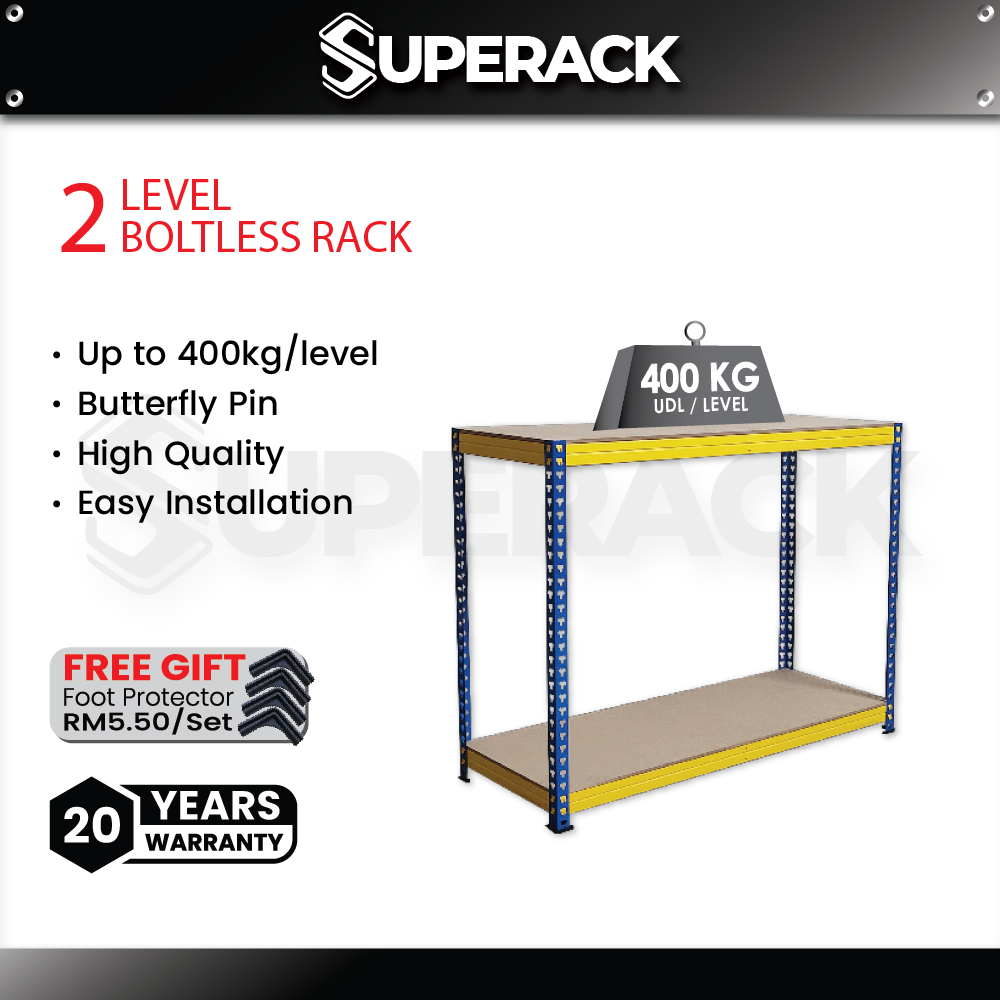 [FREE SHIPPING] SUPERACK Boltless Rack Shelf Rack Rak Besi Bertingkat ...