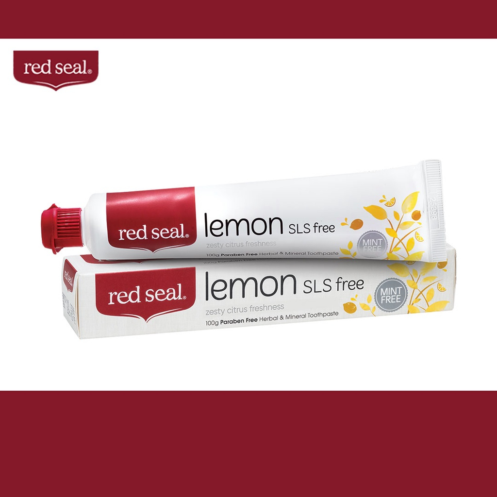 Red Seal Lemon SLS-Free, Mint-Free Toothpaste for Sensitive Mouths ...