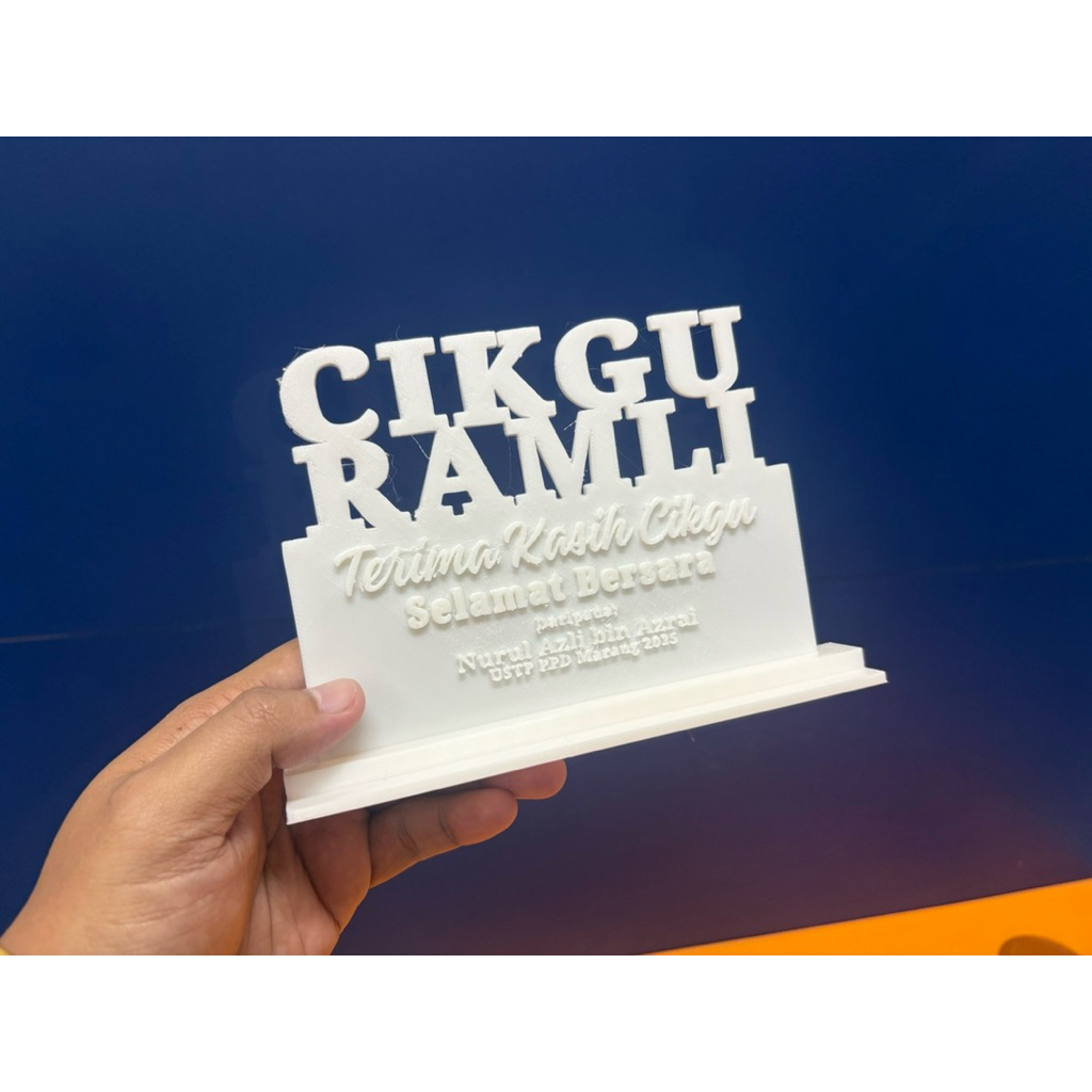 Plak Cenderahati 3D Custom | Shopee Malaysia