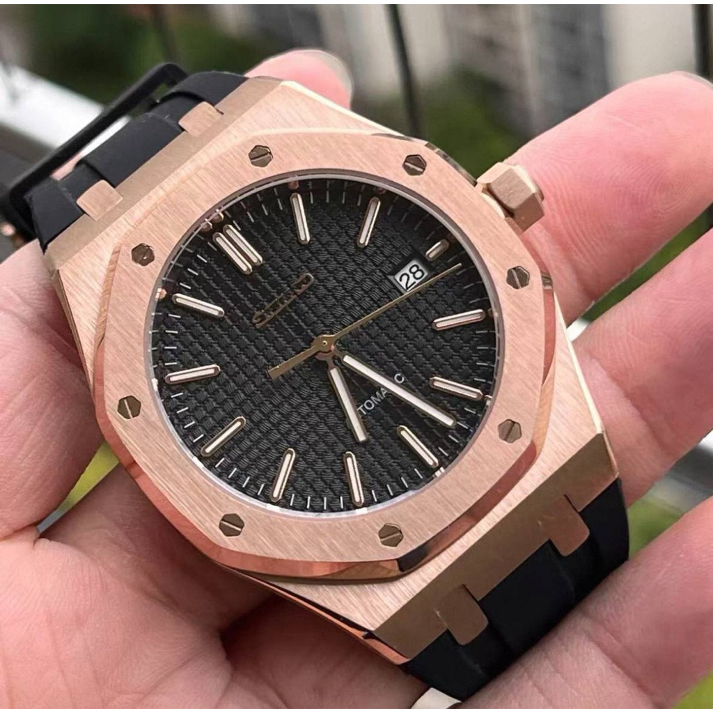 Seiko Mod AP Royal Oak 40mm Rubber Strap | Shopee Malaysia
