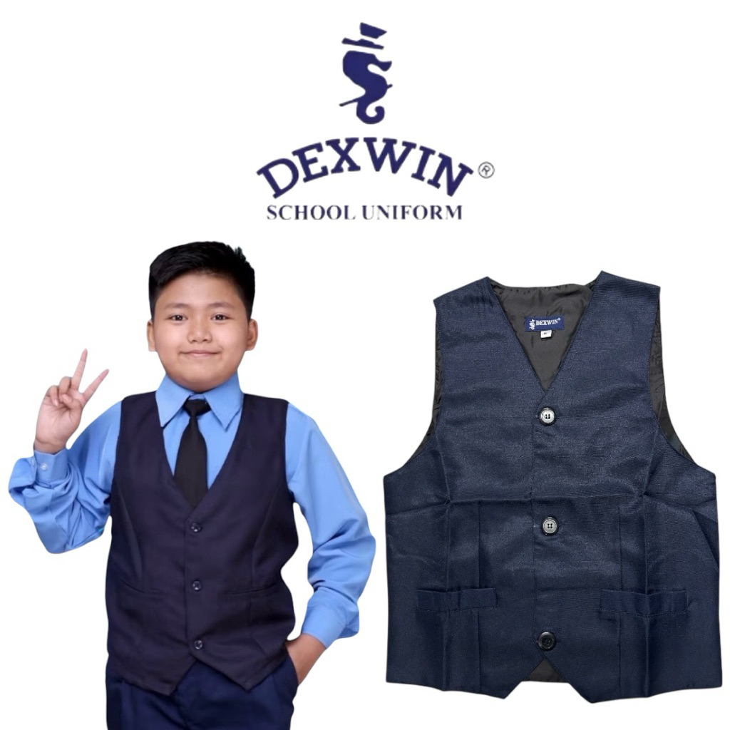 [DEXWIN] VEST SEKOLAH BIRU TUA/ DARK BLUE COLOR SCHOOL VEST/ UNIFORM ...