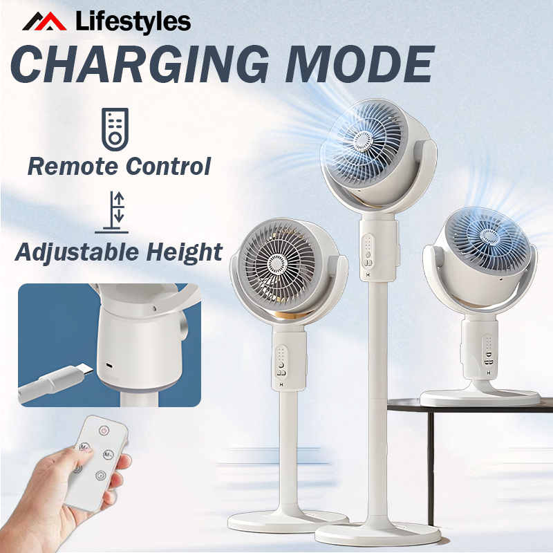 Rotatable kipas camping charging fan retractable remote control stand ...