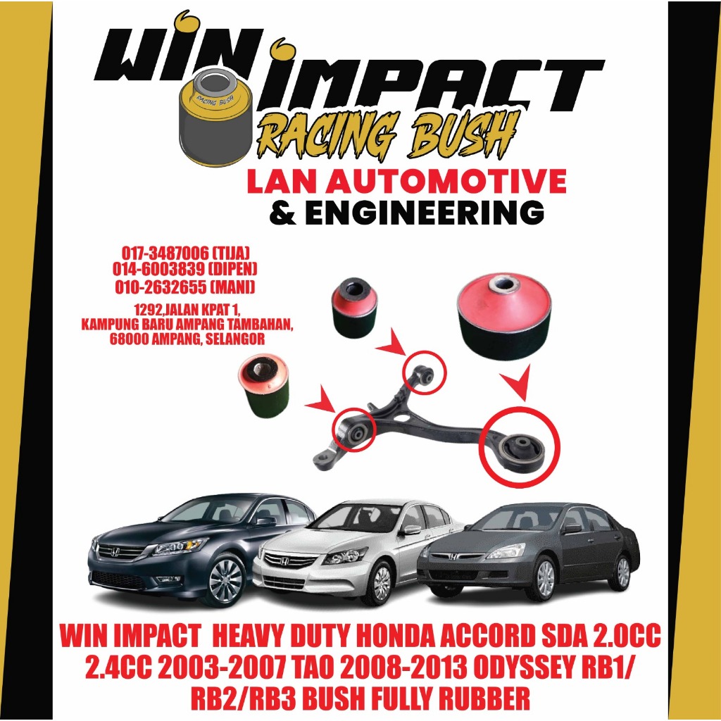 WIN IMPACT ORIGINAL HONDA ACCORD SDA 2.0CC 2.4CC 2003-2007 ODYSSEY RB1 ...