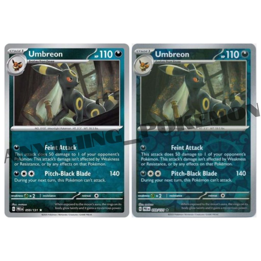Pokemon Card - Umbreon (059/131) - HOLO/REVERSE HOLO - Prismatic ...