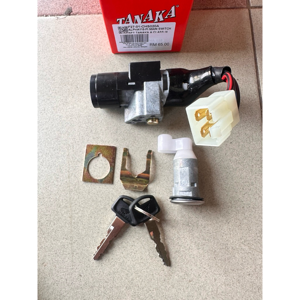 HONDA ALPHA 110 FI FUEL INJECTION MAIN SWITCH SET KUNCI MOTOR ON OFF ...