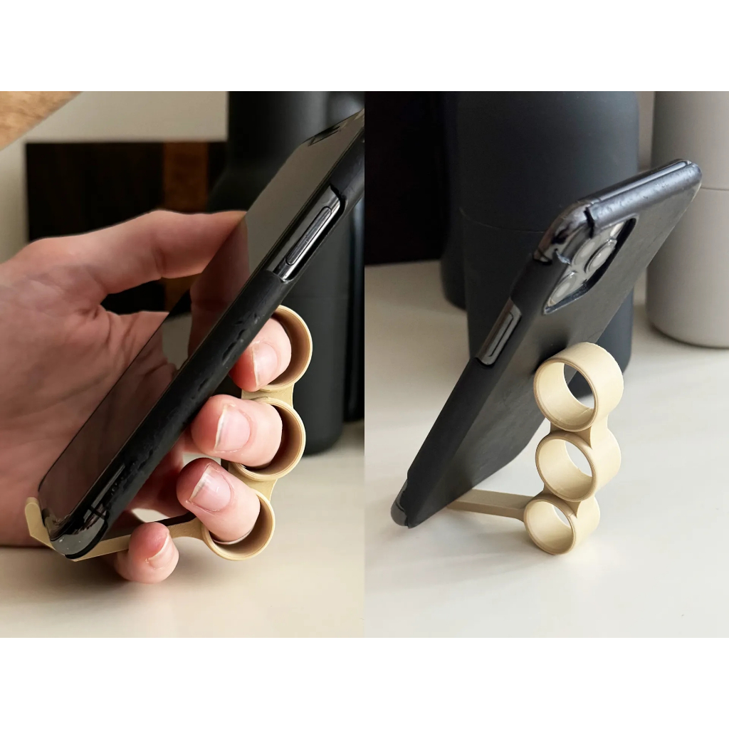 [3D PRINTED] 📱 Finger Phone Holder for Dented Finger Relief | 3DExpress.my