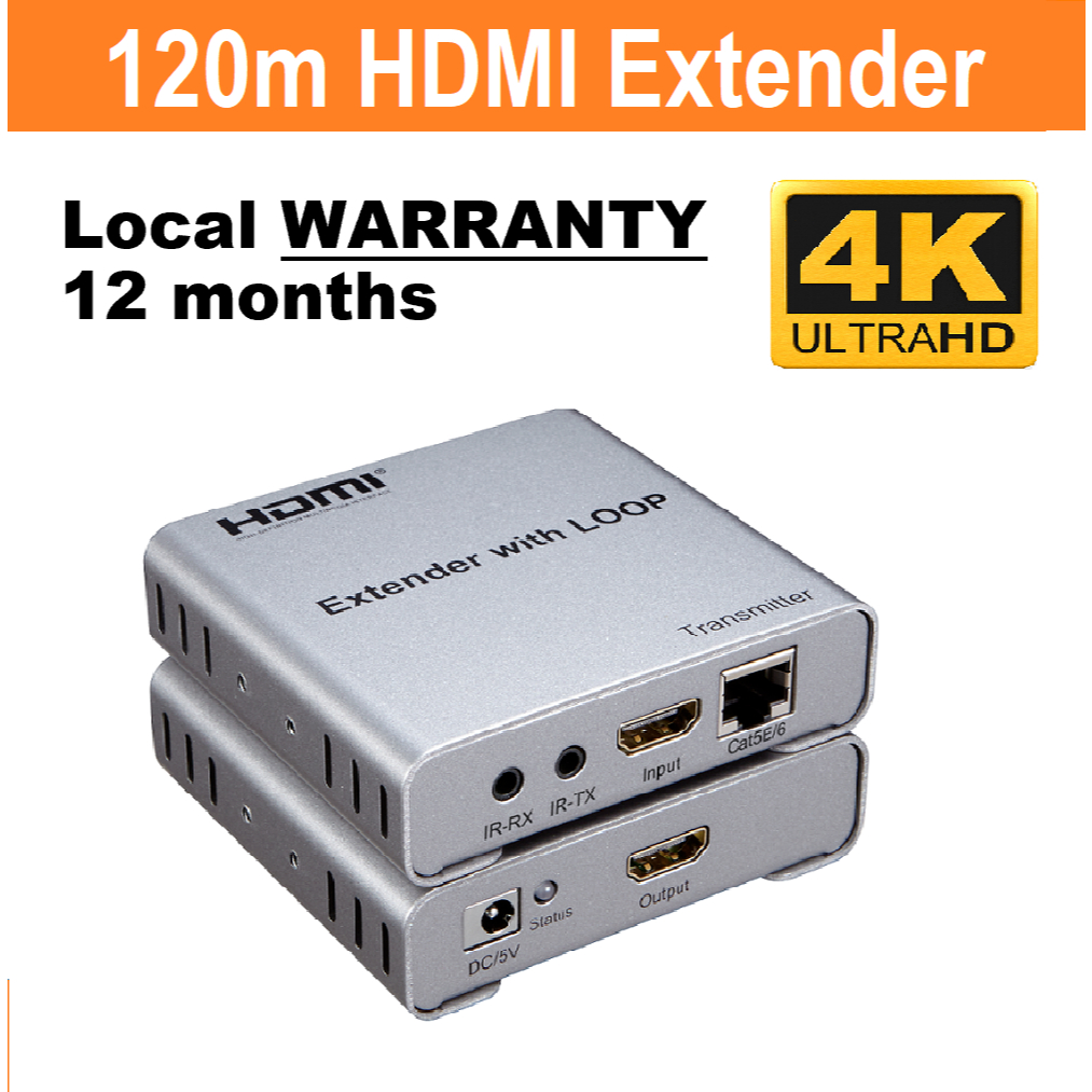 Estensore HDMI 4K@30Hz Su Cavo Ethernet Cat5e/6/7 – Trasmissione Fino A 40m Con Loop Out E IR, Plug & Play - copertina