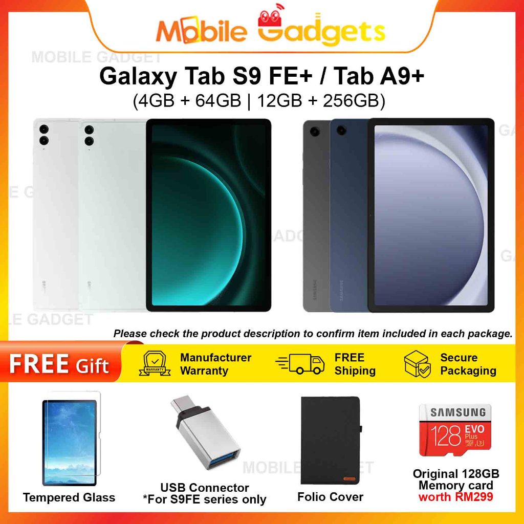 Samsung Galaxy Tab S9 FE / Tab S9 FE+ / Tab A9+ | WiFi version Tablet ...