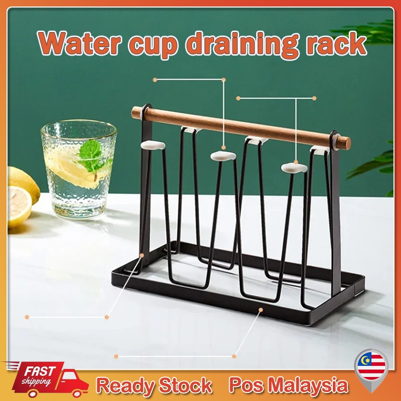 Bottle Cup Hanging Drying Rack Water Organizer Drinking Glass ...