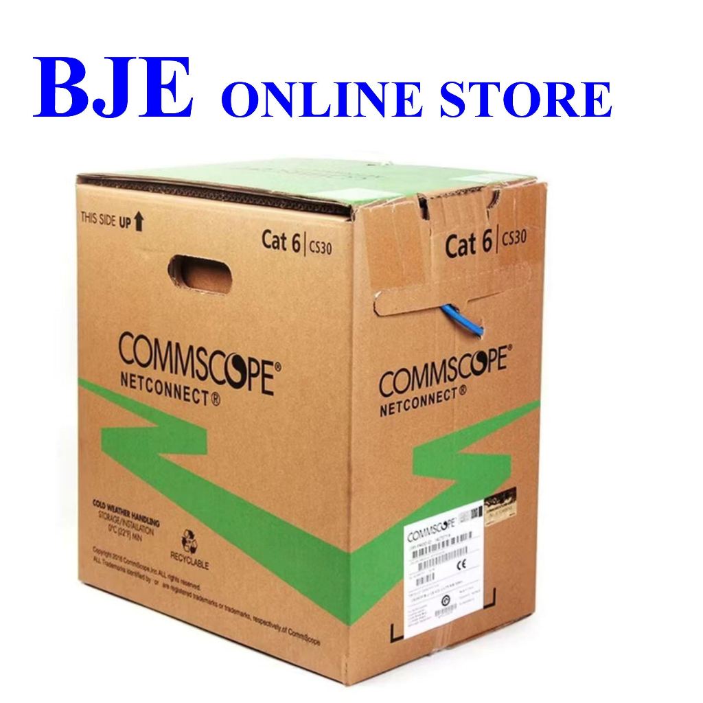 COMMSCOPE CAT6 UTP CS30 24AWG FULL COPPER NETWORK CABLE 305M 1BOX BLUE ...