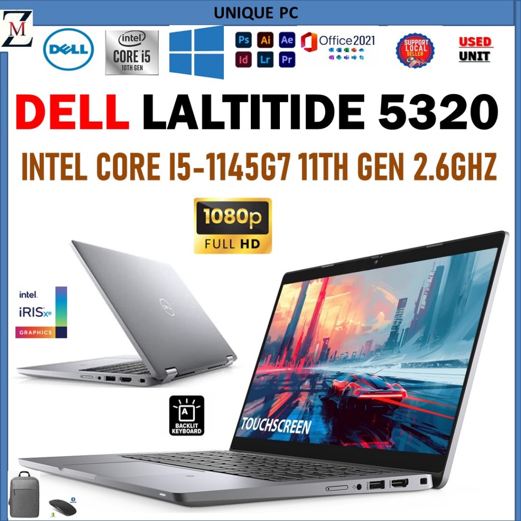 Écran De Remplacement 13.3" IPS FHD Pour Dell Latitude 5320 - Panneau LED 30 Broches - Neuf Avec Garantie 1 An