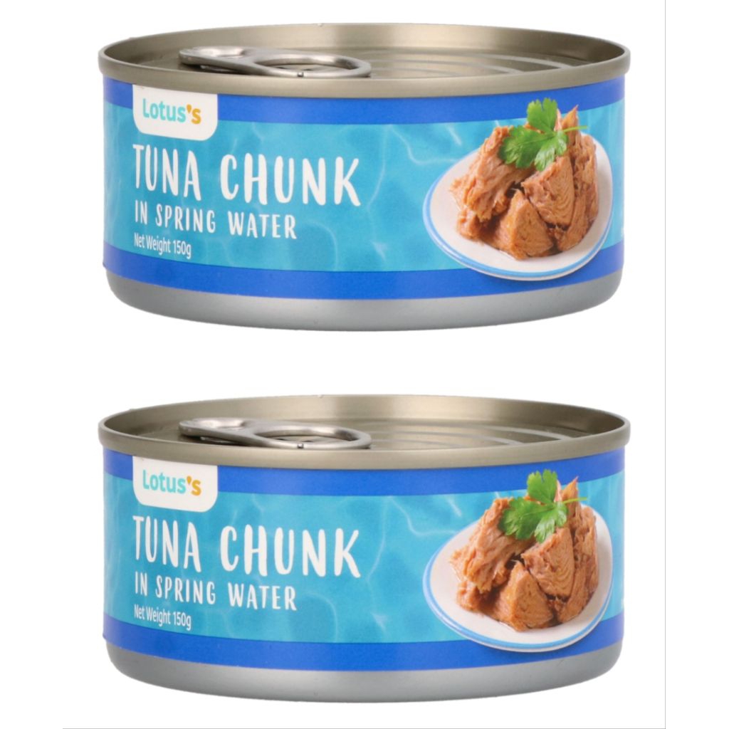 LOTUS Halal ☑️ Combo x2 Tuna Chunk in Spring Water 185g | Shopee Malaysia