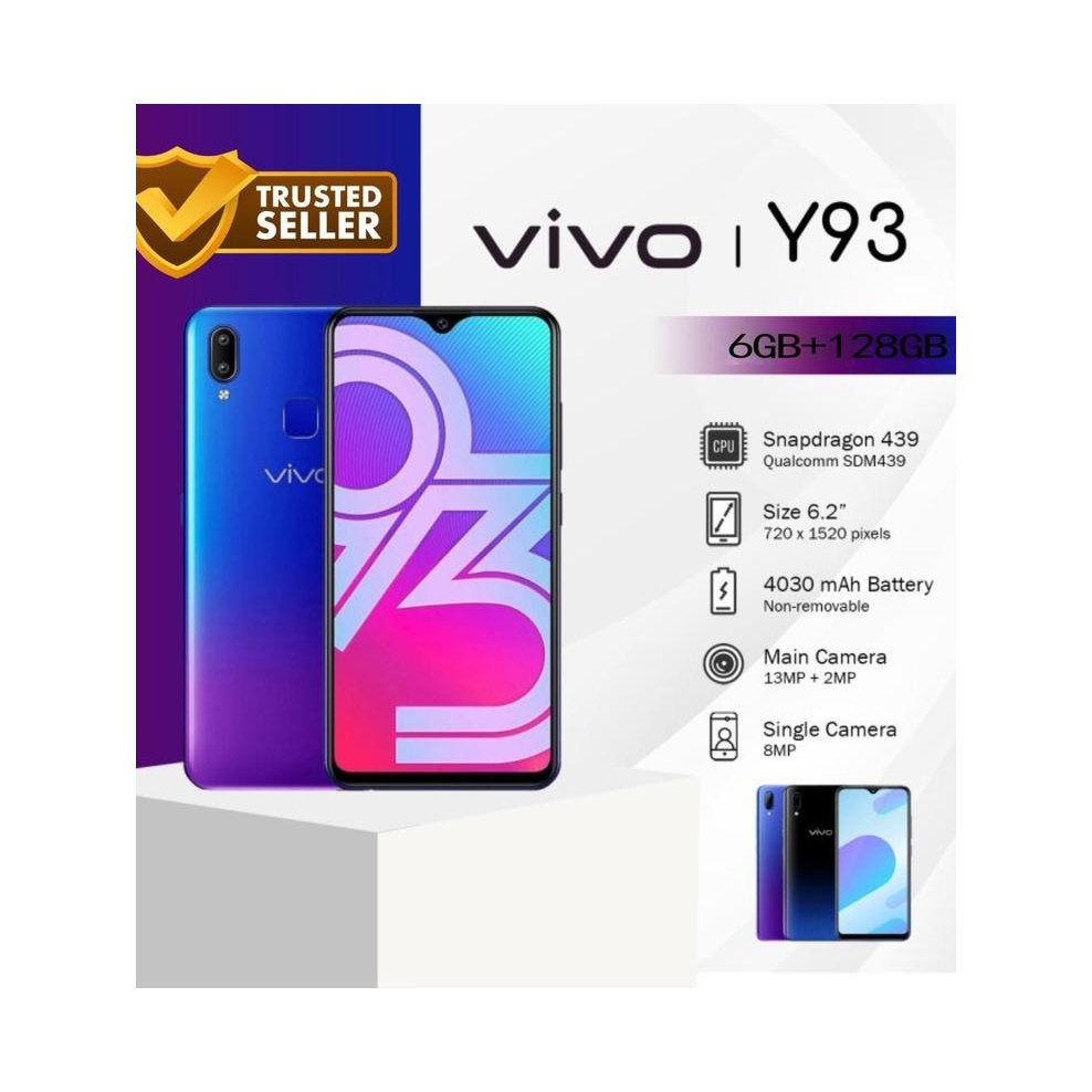 [REFURBISHERD] Vivo Y93 ( 6GB RAM + 128GB ROM) 6.22 Inch LTE Used ...