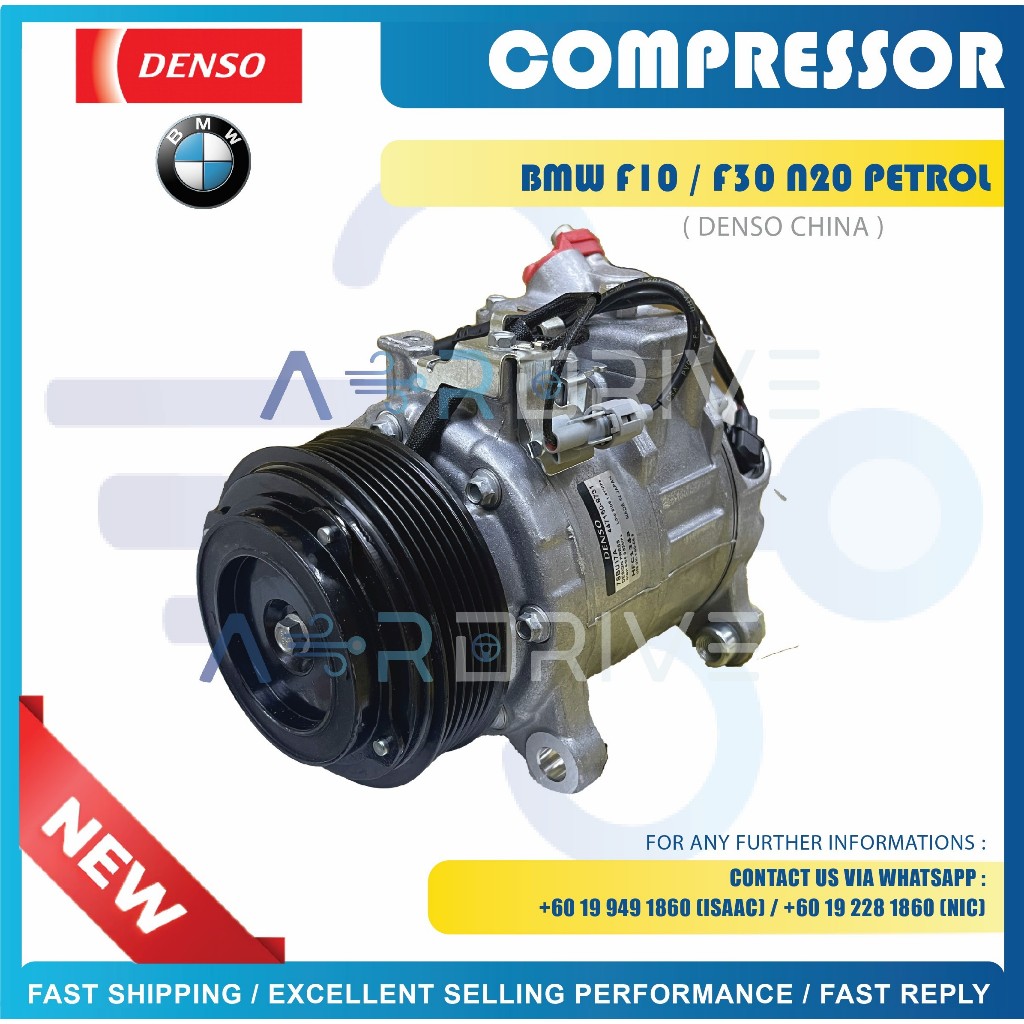 DENSO CHINA BMW F10/ F30 2013 2.0 6PK COMPRESSOR 4104 / DCP05096 ...