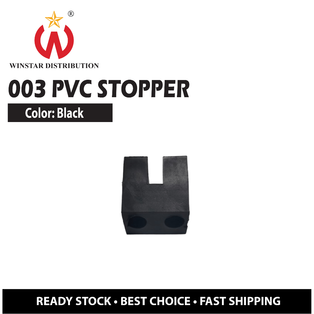 PVC Stopper: 003 - Bracket for Aluminium Sliding Window (Black) DIY ...