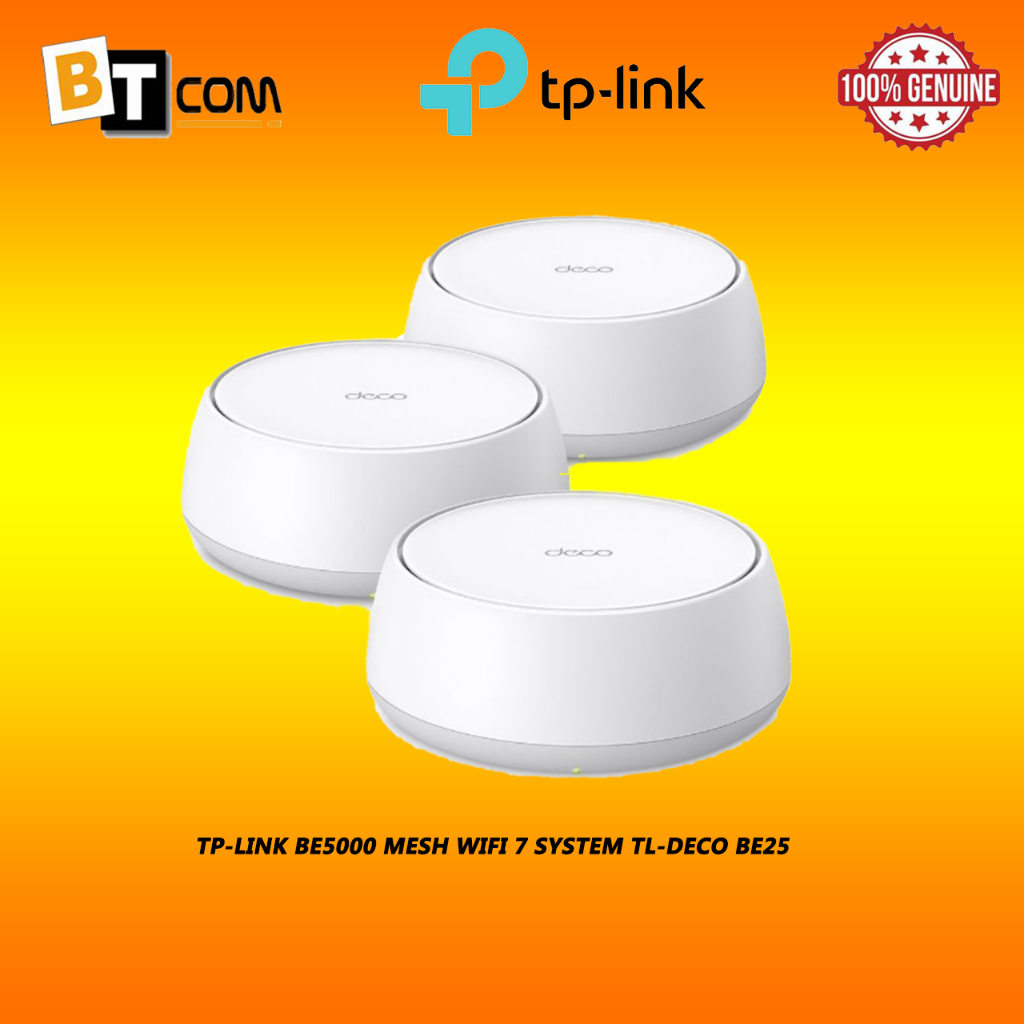 TP-LINK BE5000 MESH WIFI 7 SYSTEM TL-DECO BE25 | Shopee Malaysia