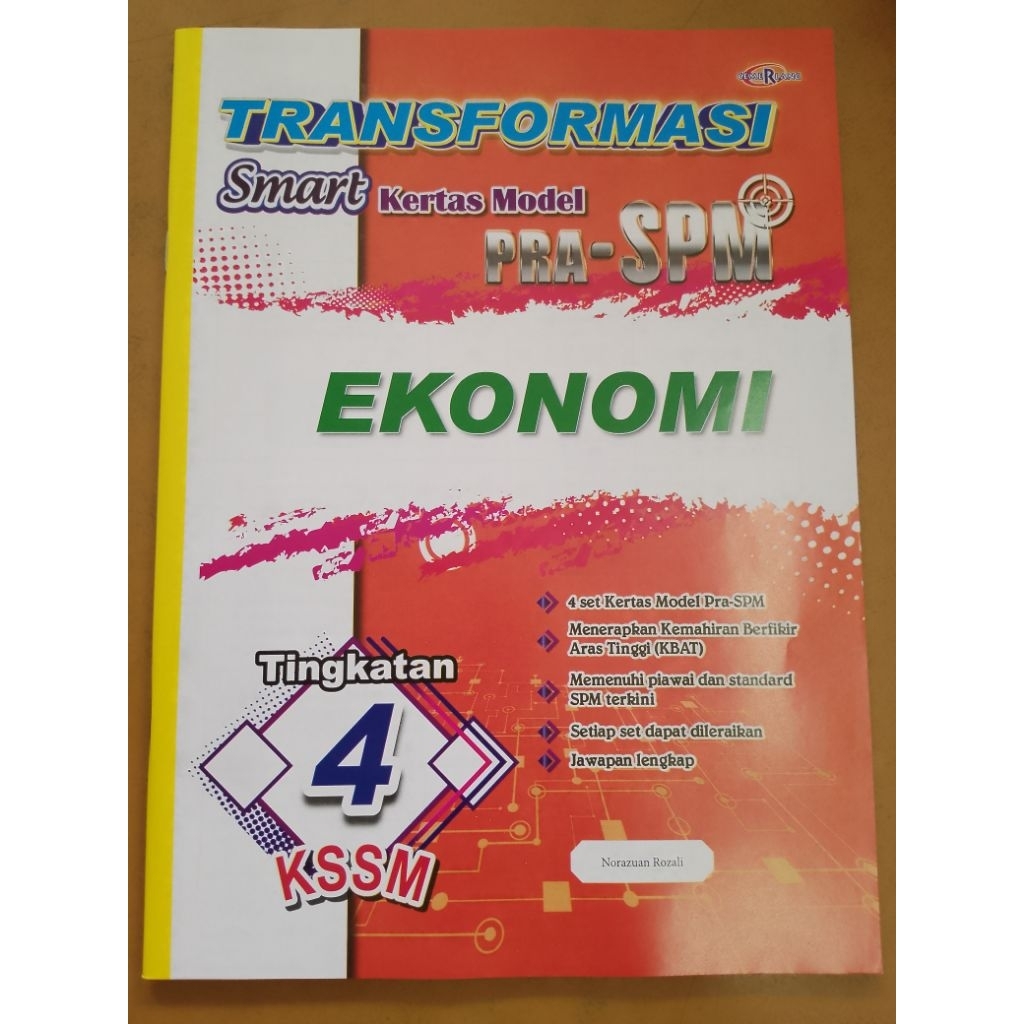 TRANSFORMASI SMART KERTAS MODEL PRA-SPM EKONOMI TINGKATAN 4 | Shopee ...