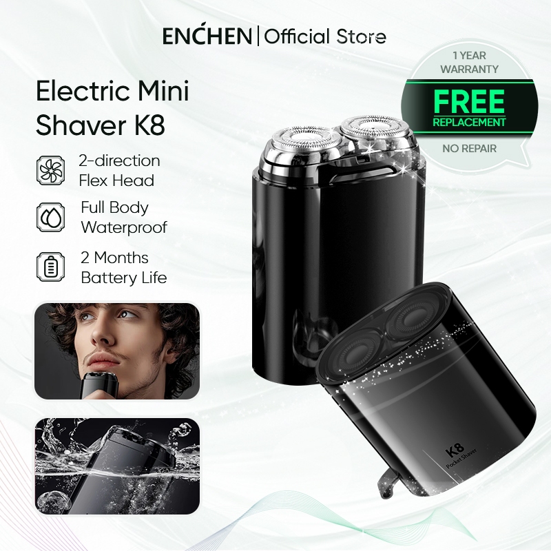 Enchen K8 Mesin Cukur Janggut Mini Electric Shaver Pop-up Portable ...