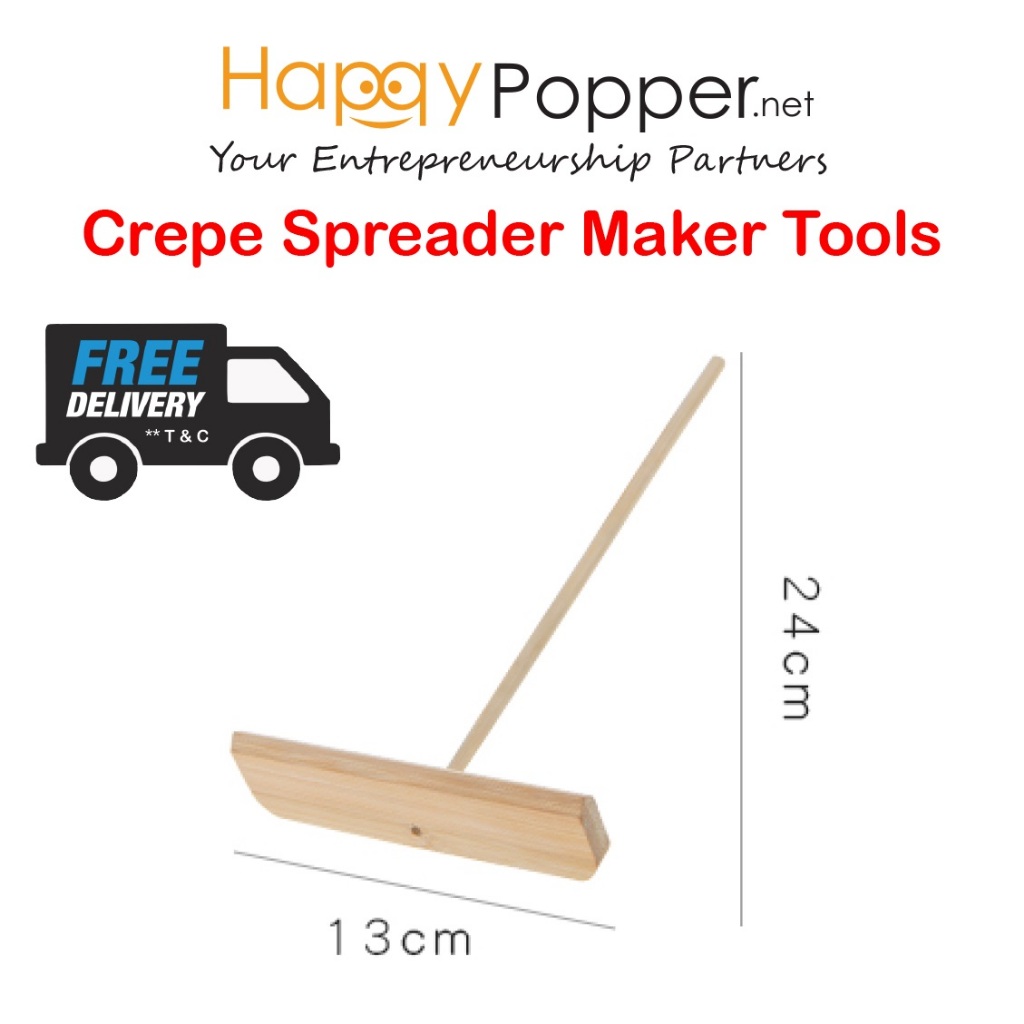 Happypopper Crepe Spreader Maker Tools Machine 可丽饼竹蜻蜓用具 | Shopee Malaysia