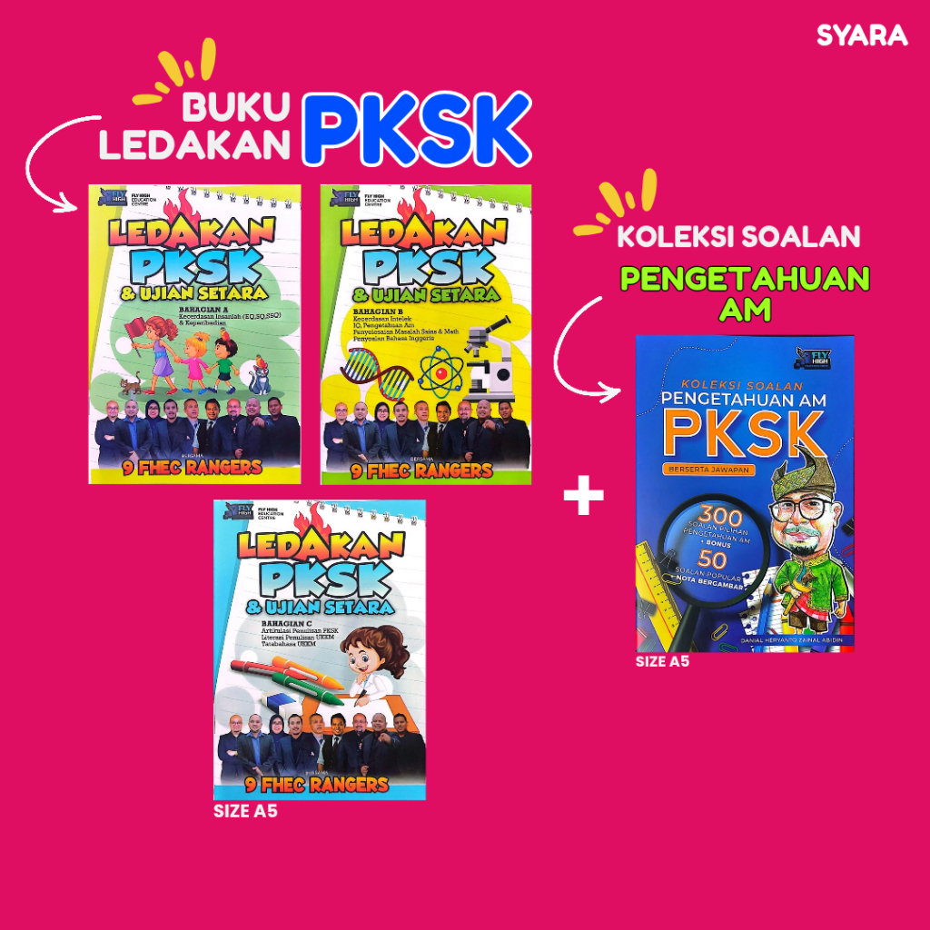 COMBO BUKU PKSK/UKKM:LEDAKAN PKSK/PENGETAHUAN AM/KECERDASAN INSANIAH ...