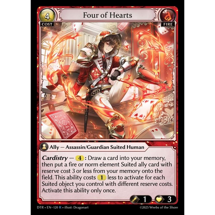 DTR • Rare Fire Single Distorted Reflections Grand Archive TCG GA