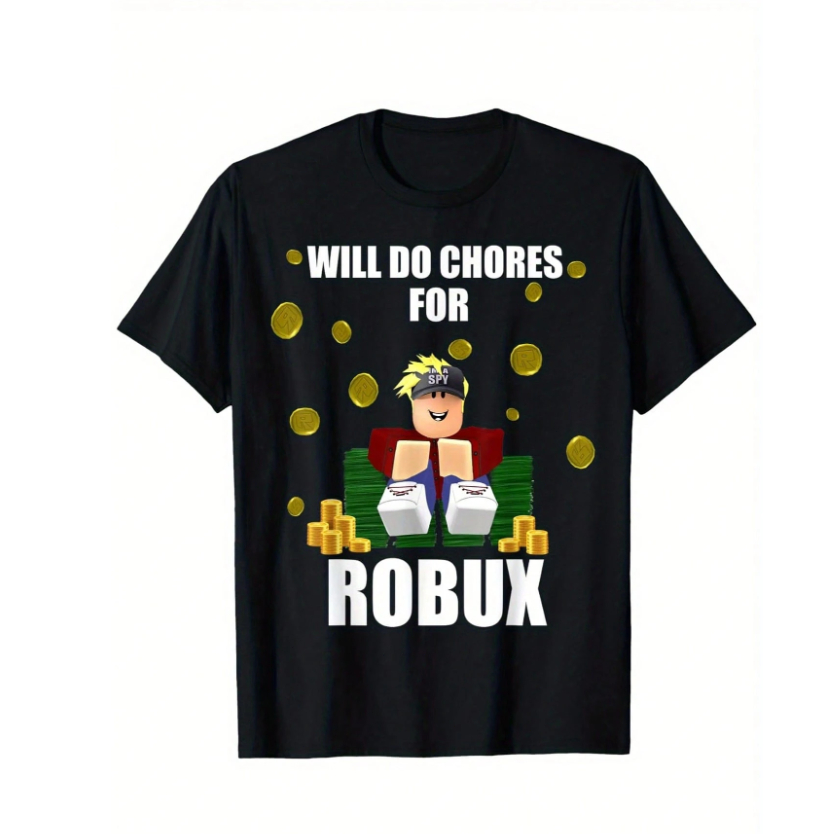 Fun T-Shirts For Beginners And Professional Gamers For Robux, Casual ...