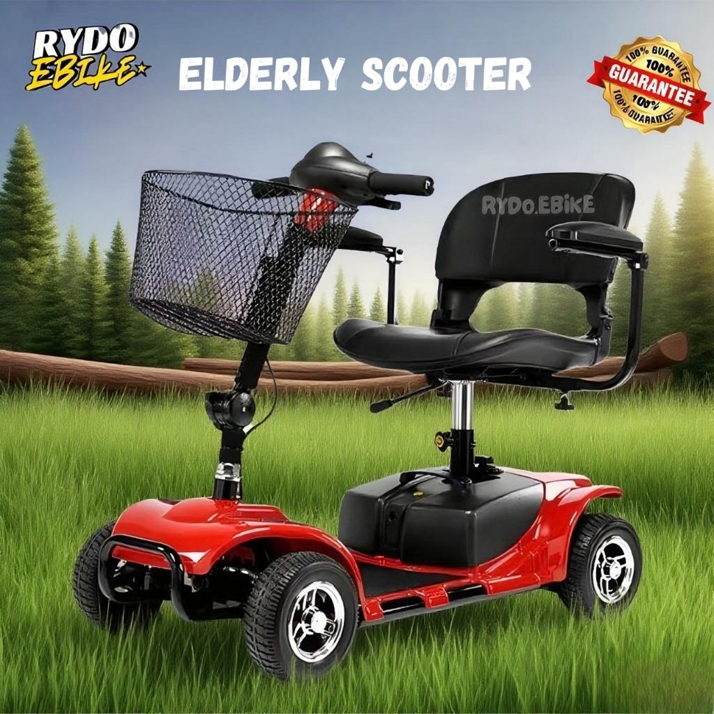 RydoEbike Electric Scooter Wheelchair for Elderly | 4 Wheels OKU ...