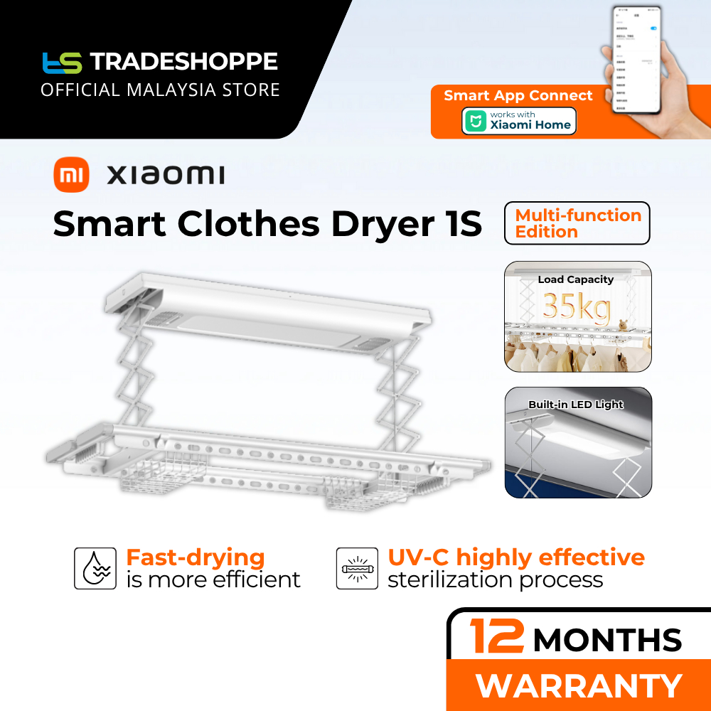Xiaomi Mijia Smart Clothes Dryer Rack 1S Multi-function version (35kg ...
