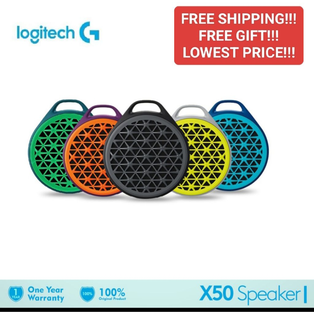 Logitech X50 Speaker Compact Portable Super Loud Bass Surround ...