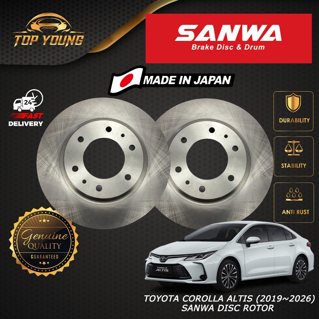 SANWA TOYOTA COROLLA ALTIS ( 2019 - 2026 ) FRONT & REAR ( DEPAN ...